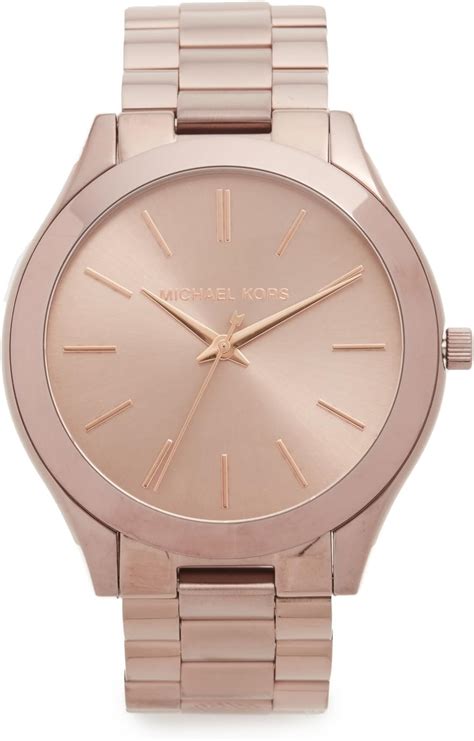 michael kors mk3550 slim runway rose gold 